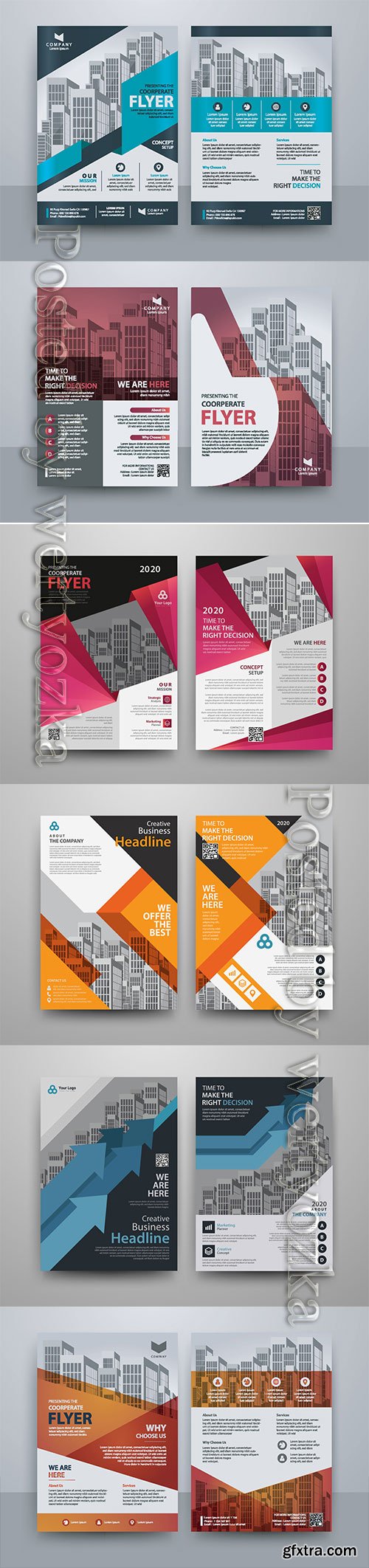 Business vector template for brochure, annual report, magazine # 14