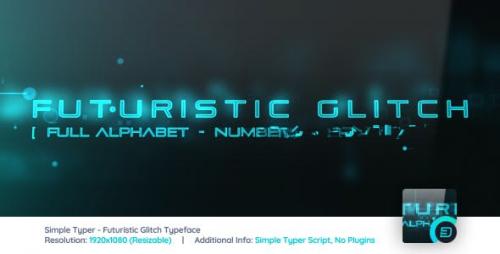 Videohive - Simple Typer - Futuristic Glitch Typeface - 21462531
