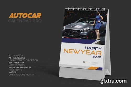 2020 Auto Car Calendar Pro