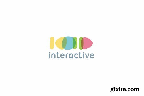 Interactive logo template