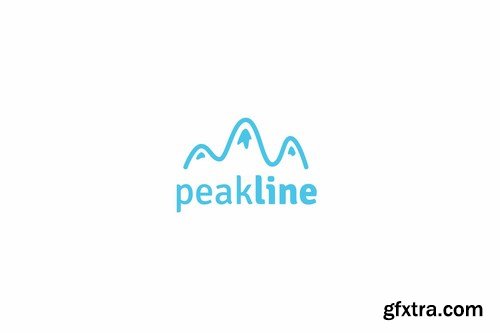 Peak line logo template
