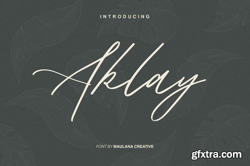 Aklay - Handwritten Font