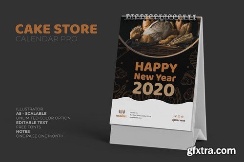 2020 Cake Store Calendar Pro