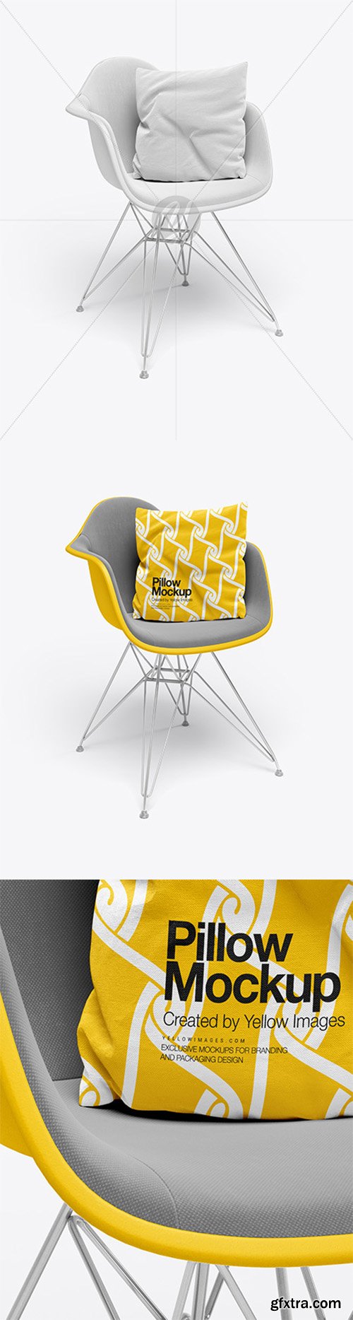 Chair With Pillow Mockup 35907