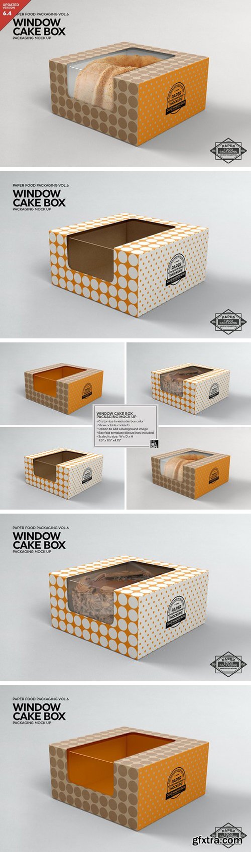 CM - Cake Window Box Packaging Mockup 2306692