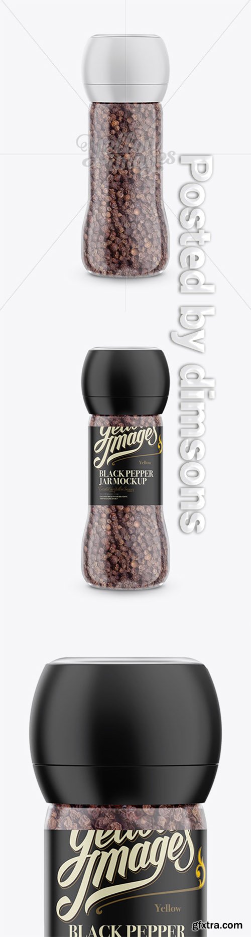 Black Pepper Jar Mockup 15505