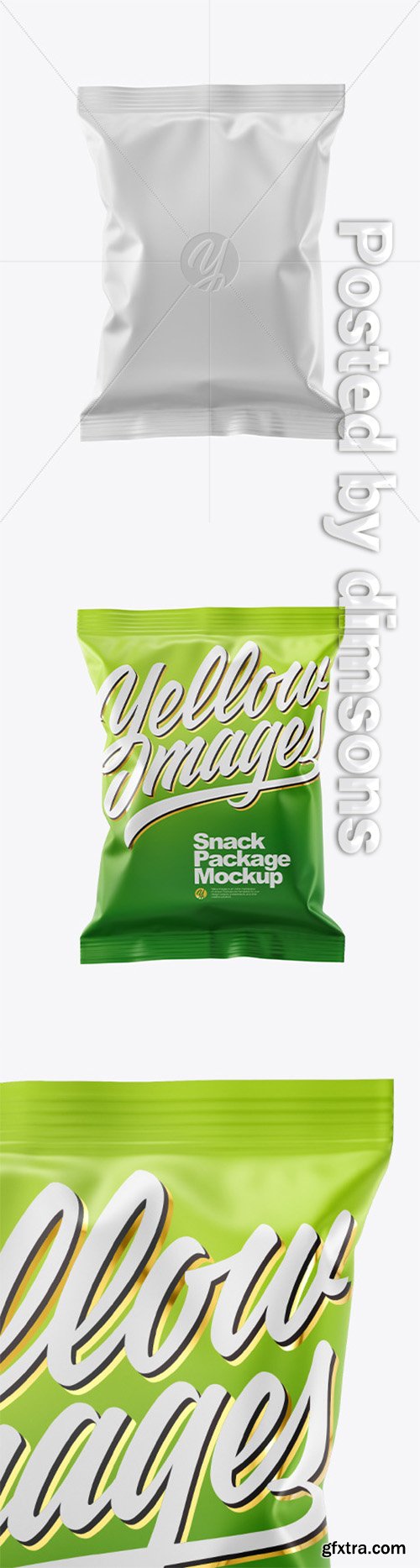 Matte Snack Package Mockup 50539