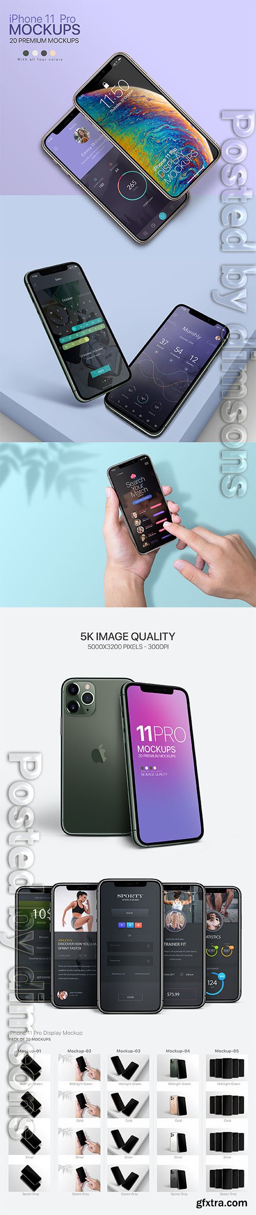 20 Mockups of iPhone 11 Pro