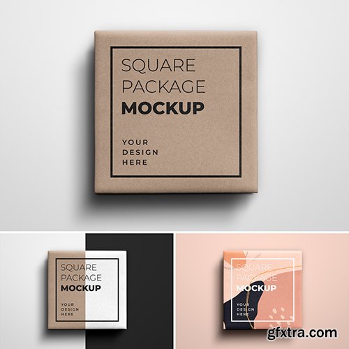 Square Gift Package Mockup 302718277