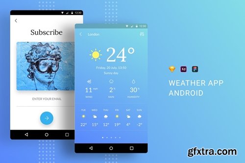 Weather App UI Kit Android