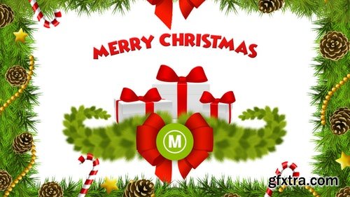 MotionArray Chistmas Wreaths Pack + Logo Opener 329681