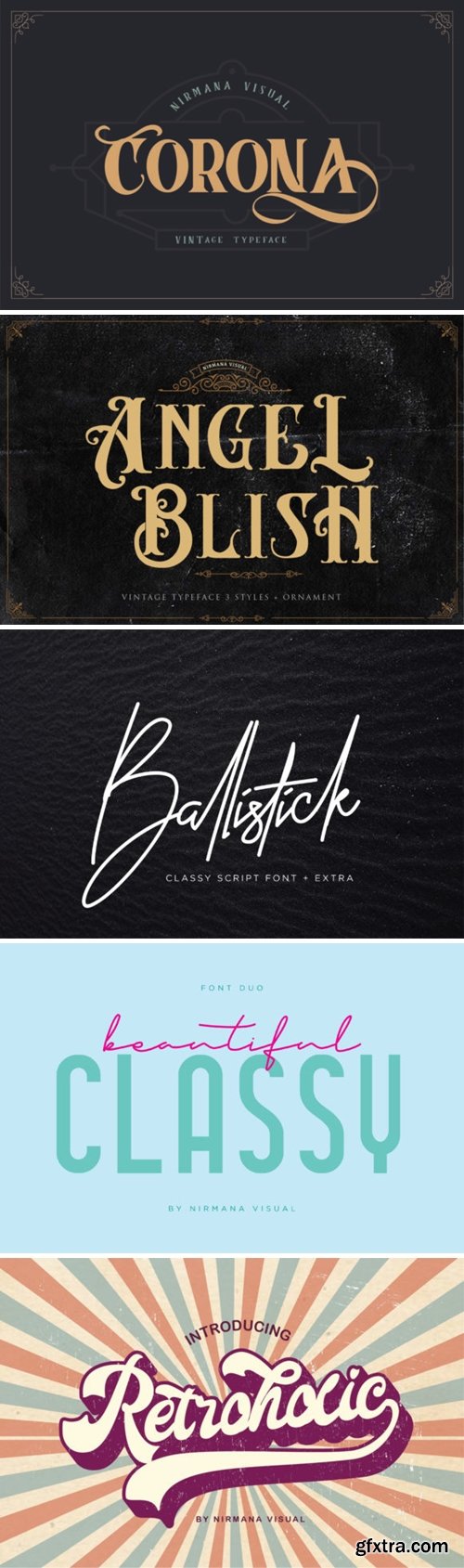 6 Sophisticated Fonts