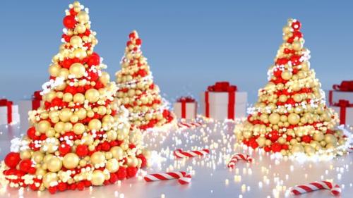 Videohive - Abstract Christmas Tree (5 versions) - 21023603