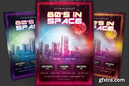 80s In Space Flyer
