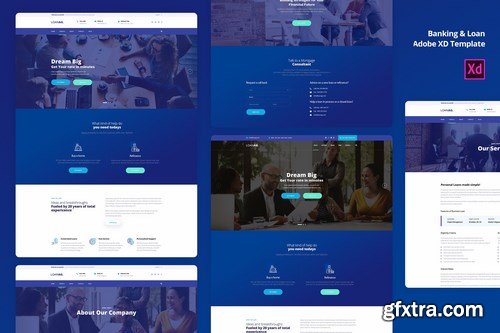 Banking & Loan For Adobe XD template
