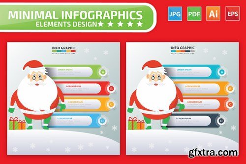 Santa Claus Infographics Design