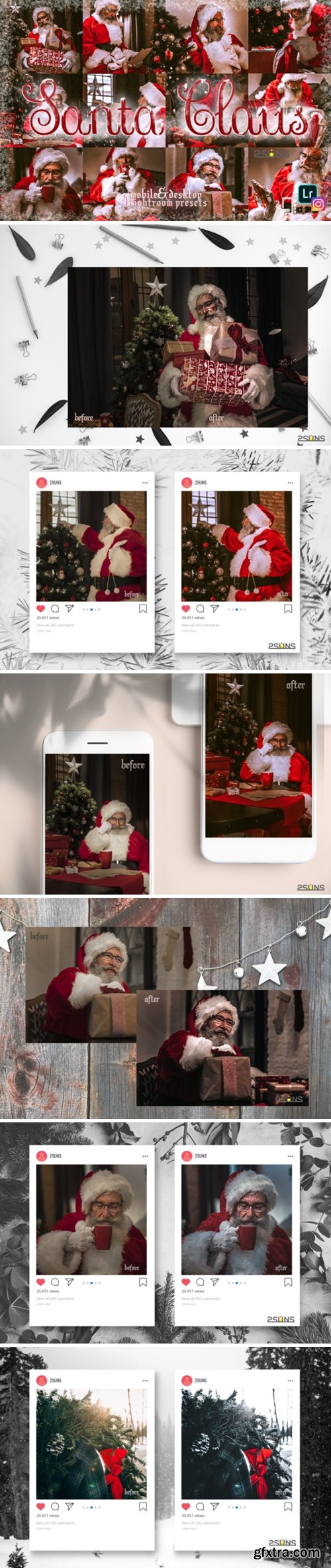 5 Santa Claus Lightroom Preset Christmas 2139083