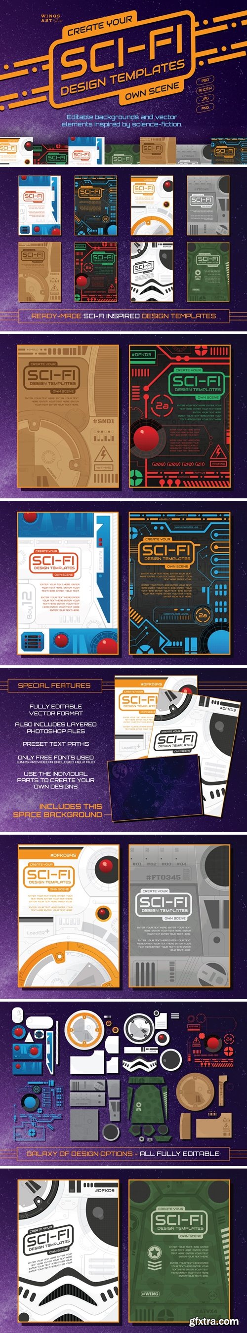 Sci-Fi Icons and Templates