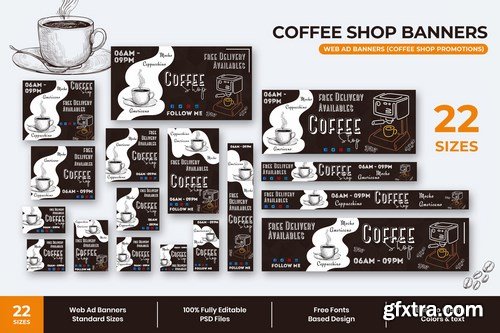 Coffee Shop Web Ad Banners