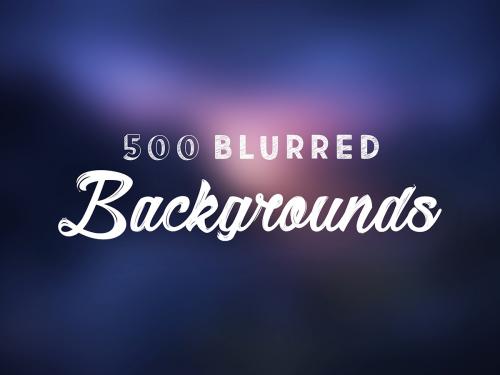 500 Blurred Backgrounds