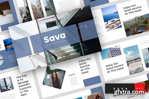 Sava - Hotel Powerpoint Google Slides and Keynote Templates