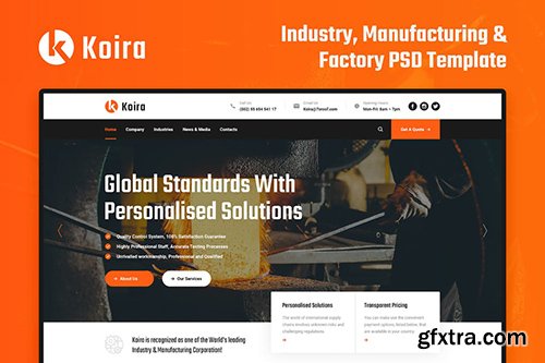 Koira - Factory and Manufacturing PSD Template