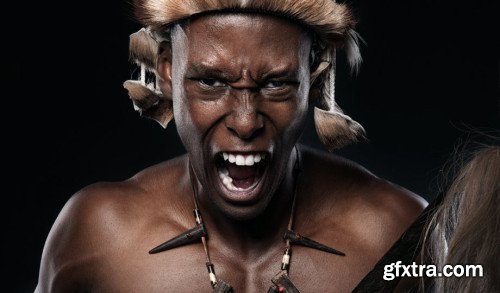 Zulu Warrior - Complete Portrait Retouching - Bringing The Wow Back