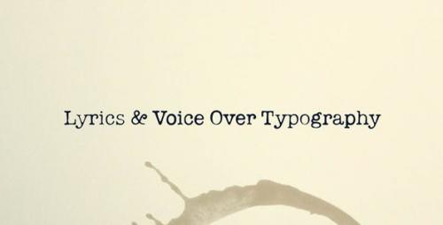Videohive - Lyric Video and Voice Over Template - 20074582
