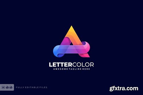 Letter A Colorful Logo Template
