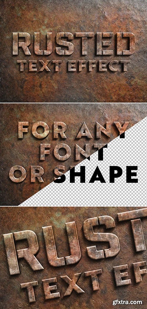 Rusted Metal Text Effect 305996140