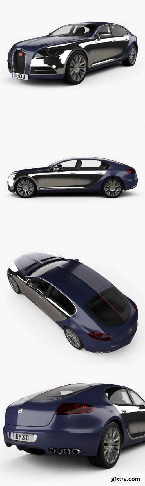 Bugatti Galibier 2009 3D Model