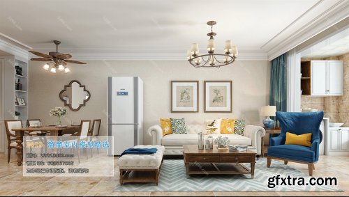 American Modern Style Livingroom 336 (2019)