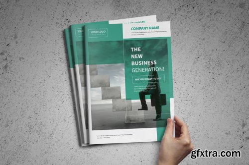 CreativeMarket - A4 Corporate Business Brochure 4159023