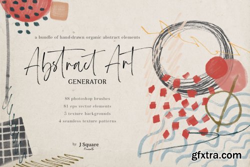 CreativeMarket - Abstract Art Generator- PSD Brushes 4281557