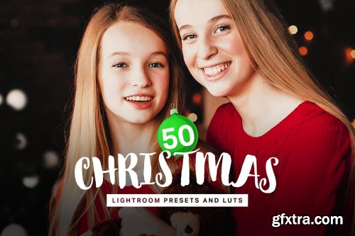 CreativeMarket - 50 Christmas Lightroom Presets LUTs 4315283
