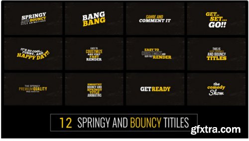 Springy & Bouncy Titles - After Effects 311910