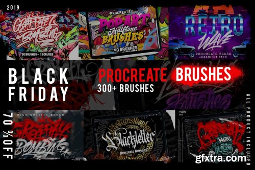 CreativeMarket - Black Friday: Brushes BUNDLE 4324202