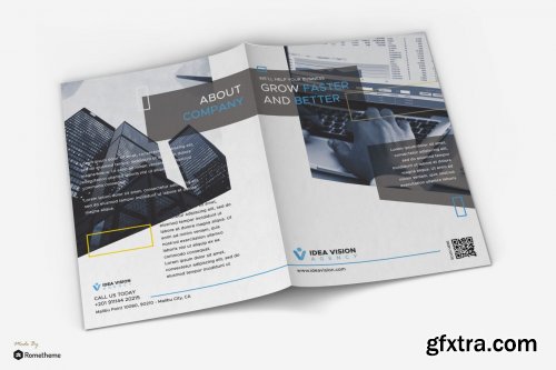 Vision - Corporate Business Bifold Brochure RY
