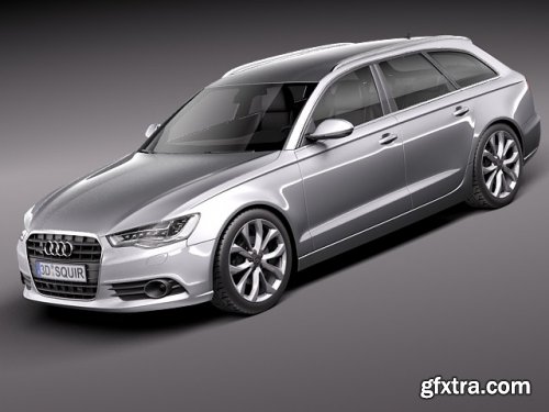 Audi A6 avant 2012 3d model