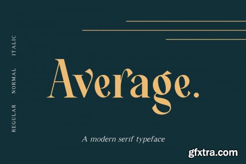 CreativeMarket - Average - Modern Serif Typeface 4198045