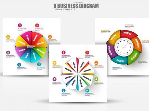 Abstract 3D Business Diagram Infographics