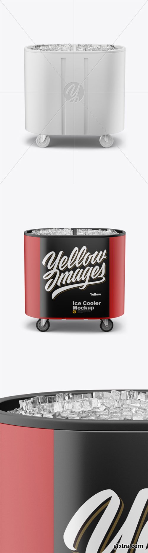 Outdoor Ice Cooler Mockup - Front View (High-Angle Shot) 29902