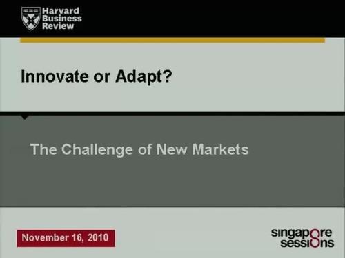 Oreilly - Innovate or Adapt? The Challenge of New Markets