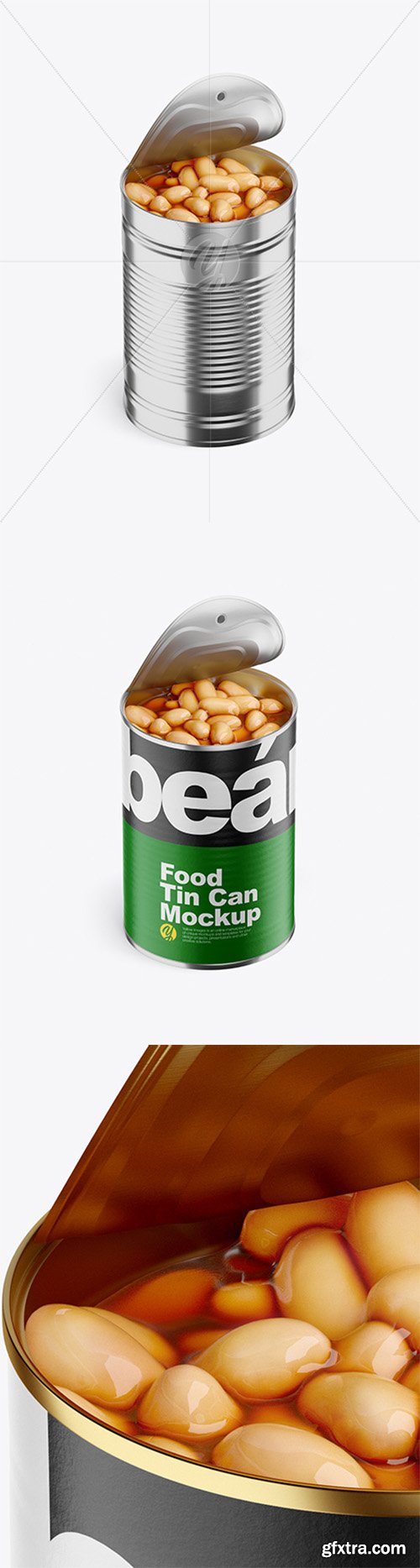 Food Can w/ White Beans Mockup 36420