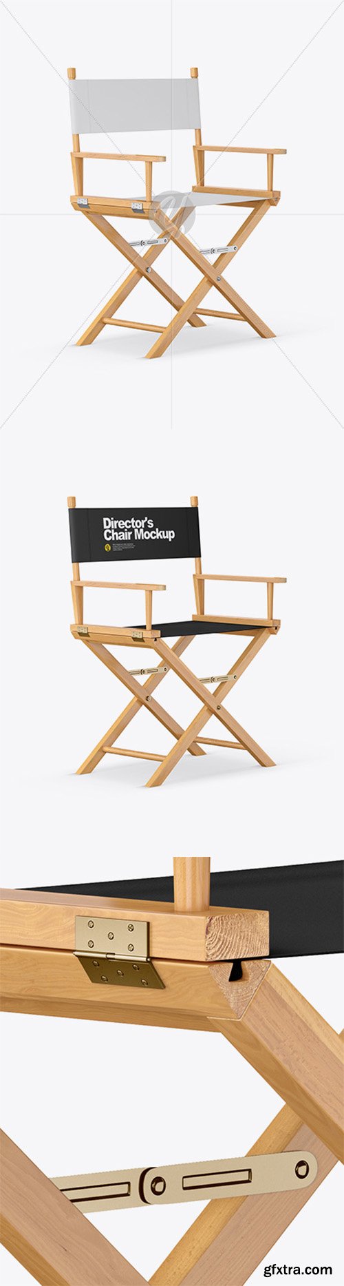 Wooden Director\'s Chair Mockup 36878