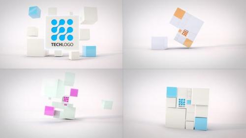 Videohive - Clean Dynamic Cubes Logo Reveals - 23494243