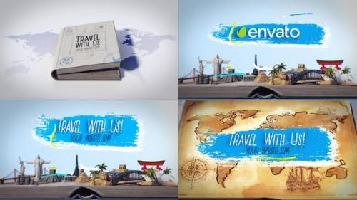 Videohive - Travel Book Logo Reveals - 23147112