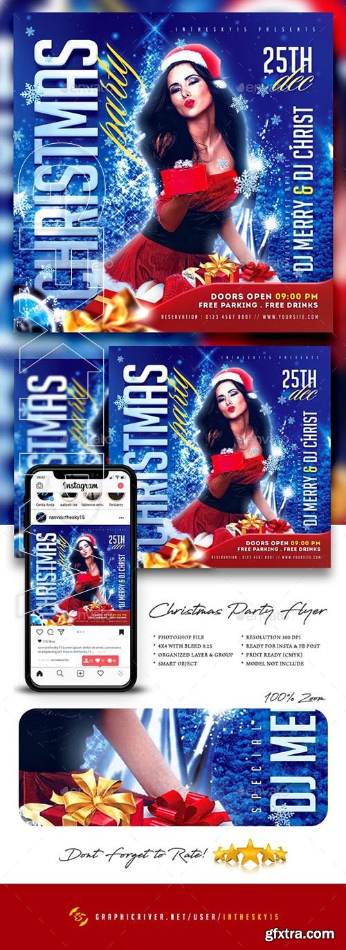 GraphicRiver - Christmas Party Flyer 25075501