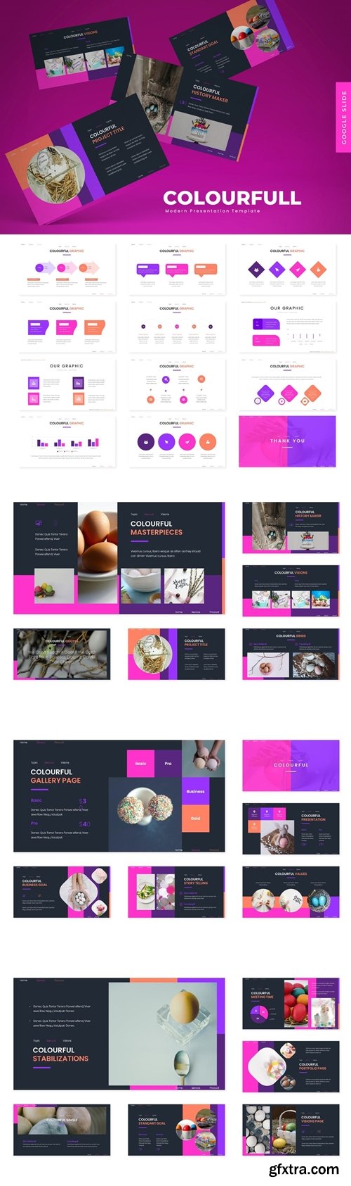 Colourfull Powerpoint, Keynote and Google Slides Templates