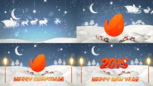 Videohive - Christmas / New Year Logo Intro - 9380416